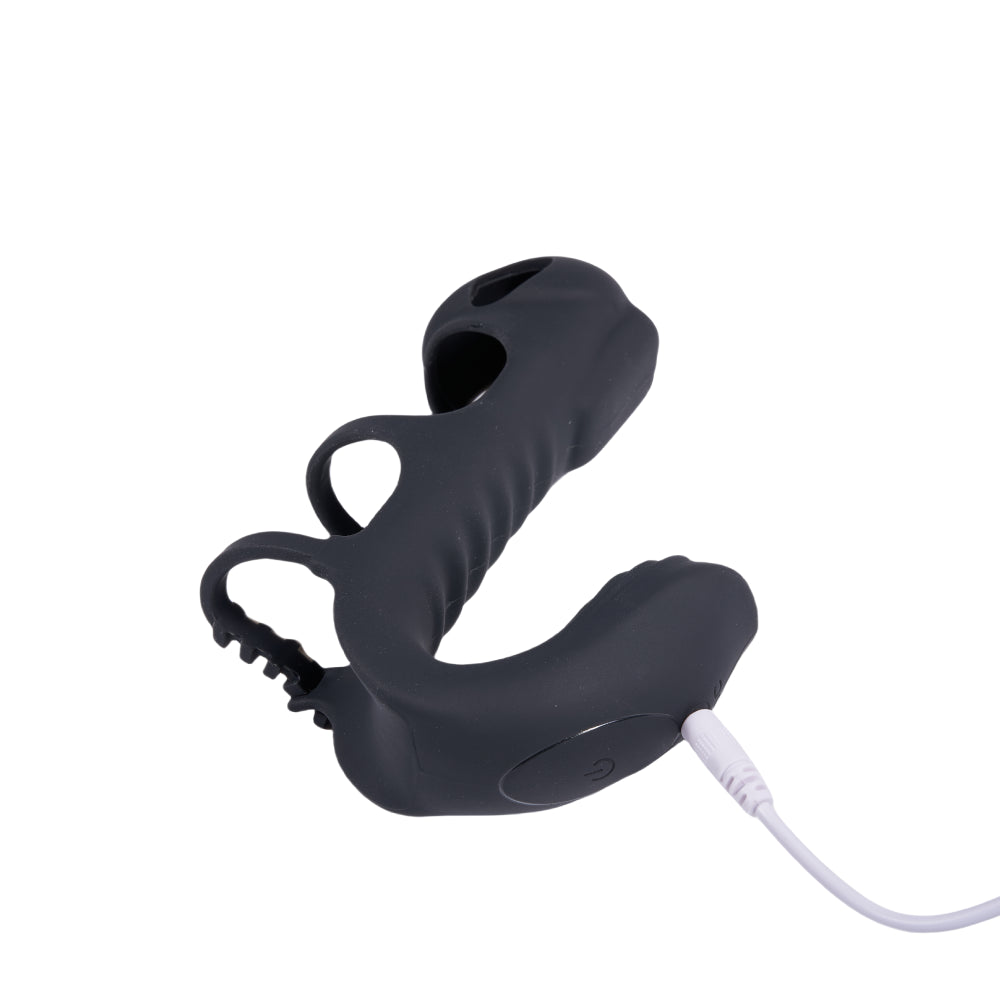 Seekhear Vibrating Penis Sleeve With Dual Motor