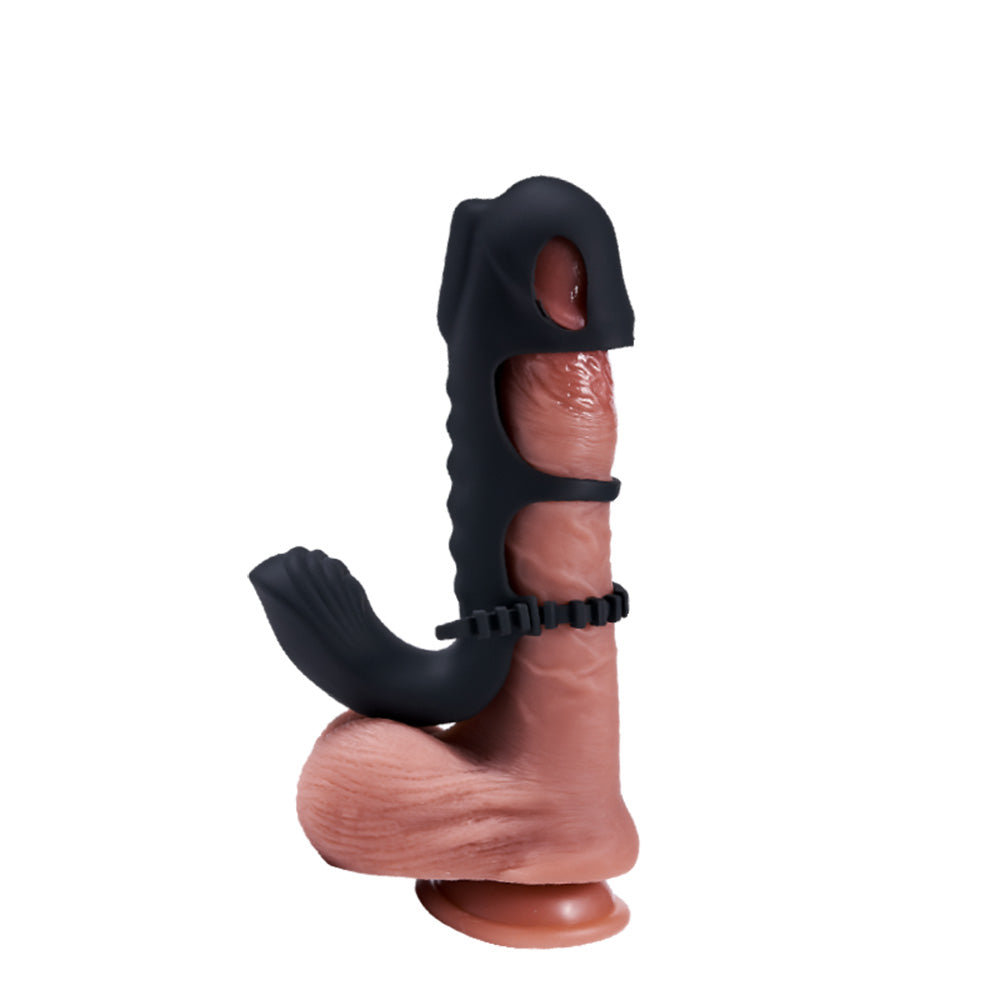 Seekhear Vibrating Penis Sleeve With Dual Motor