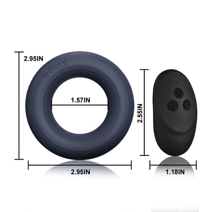 Silicone Vibrating Cock Ring with Uniqe O-Shape Design