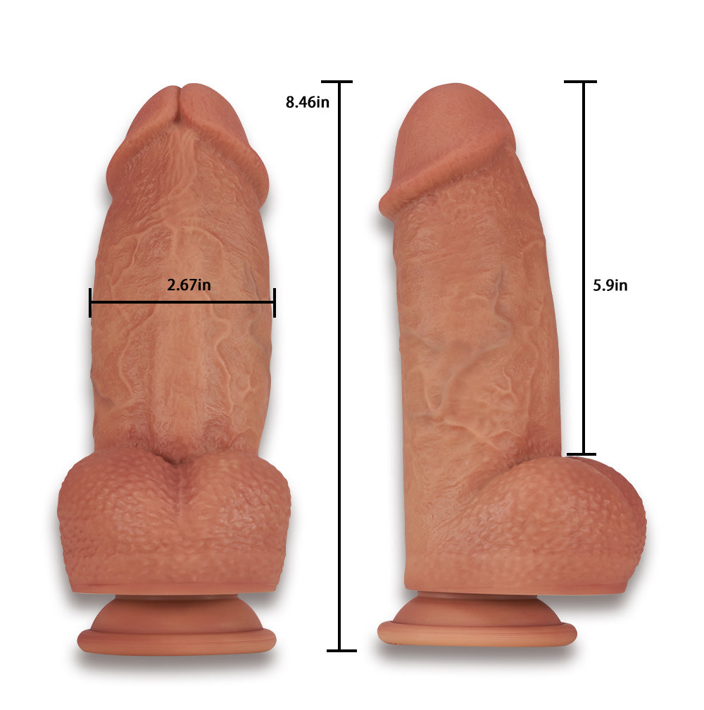 Girthmasterr - Lifelike Huge Dildo 2.67 in dia